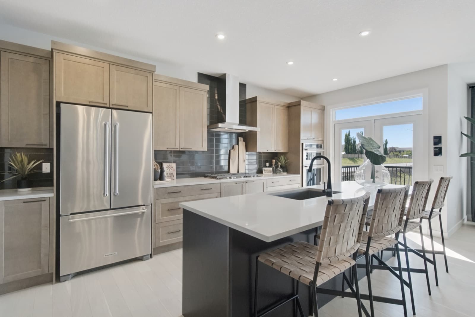 Kitchen with island seating